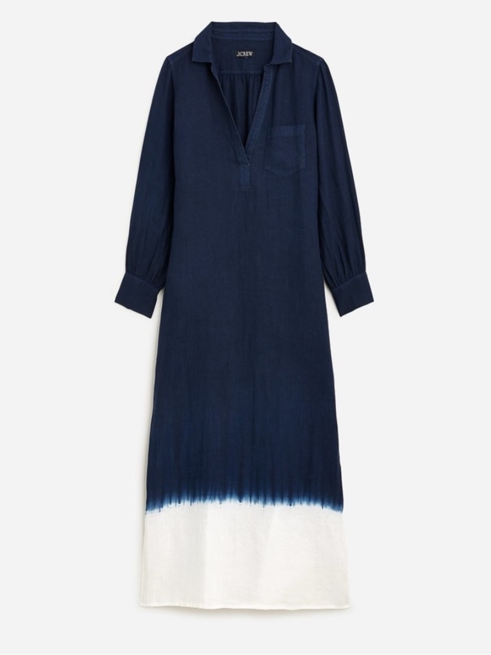 J. Crew bungalow maxi popover in dip-dyed linen. Size XXL. - Picture 4 of 16
